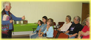 There was standing room only by the end of Mary's presentation at Las Animas